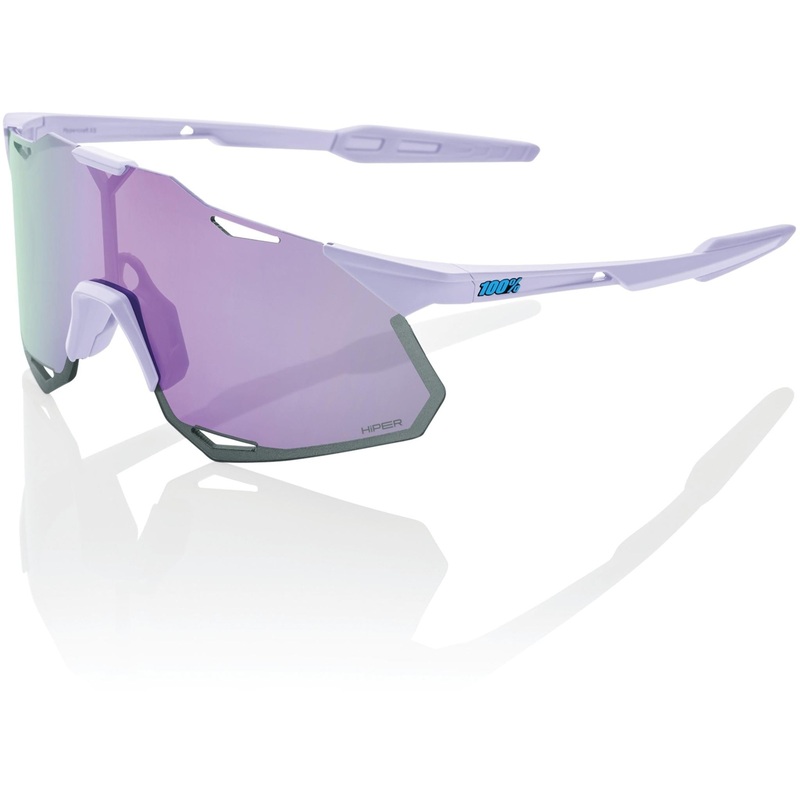 100% Hypercraft XS Sunglasses Soft Tact Lavender - HiPER Lavender Mirror Lens