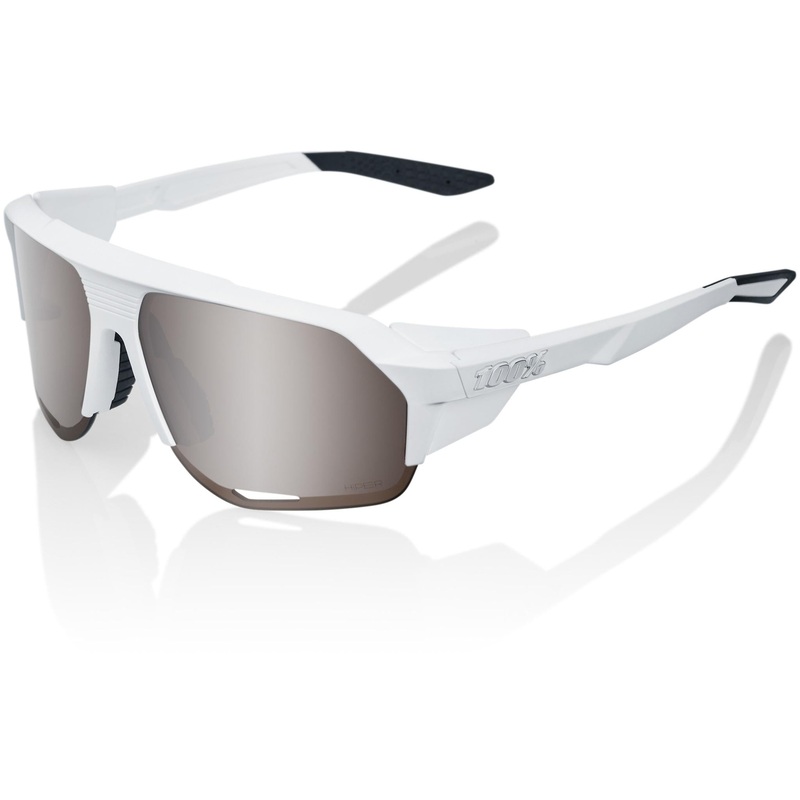 100% Norvik Sunglasses Soft Tact White - HiPER Silver Lens