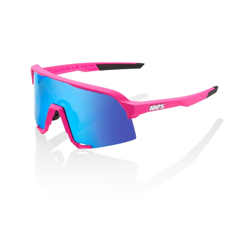 100% Performance S3 Sunglasses Pink HiPER Blue ML Mirror Lens