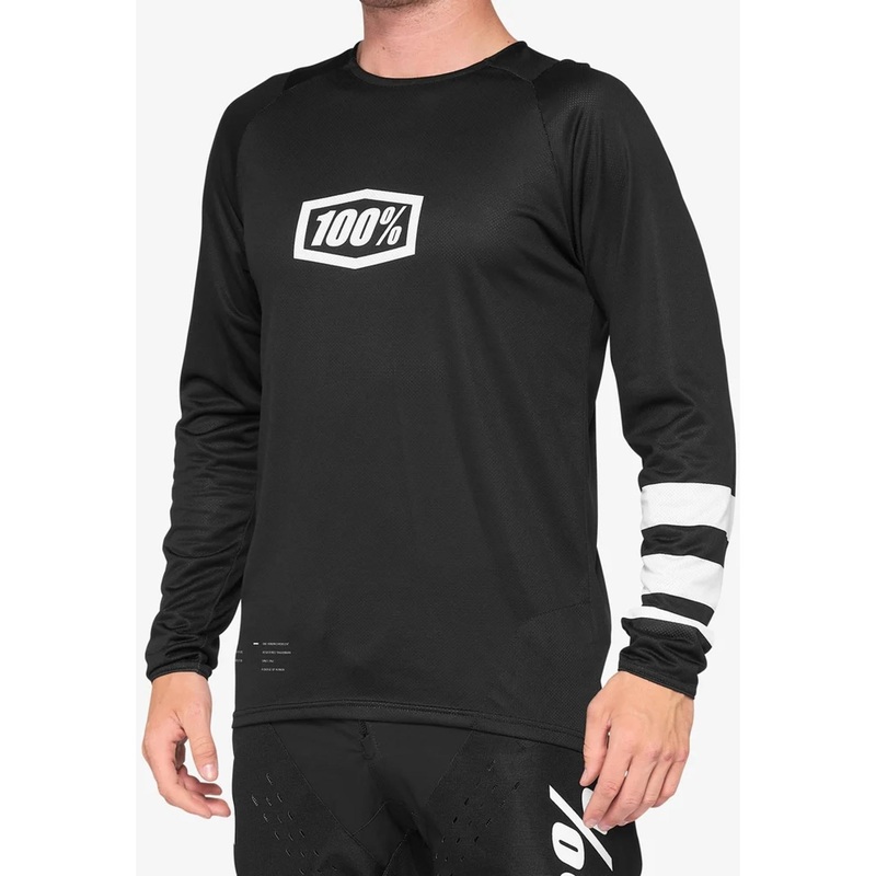 100% R-Core Jersey Black/White