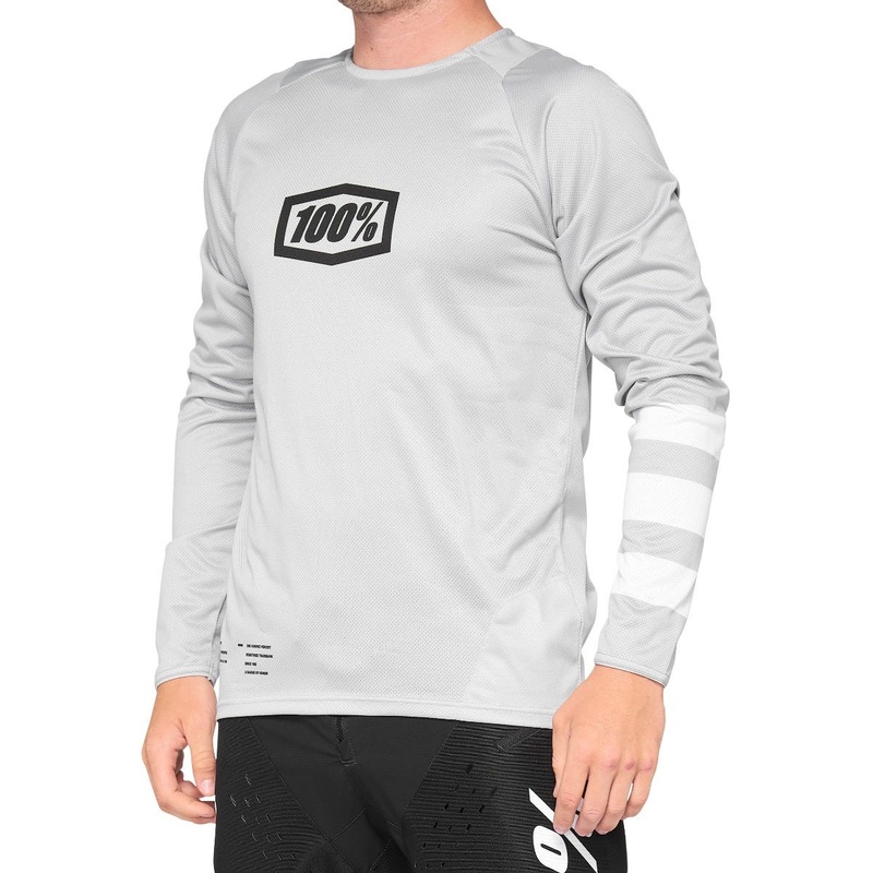 100% R-Core Short Sleeve Youth Jersey Vapor/White