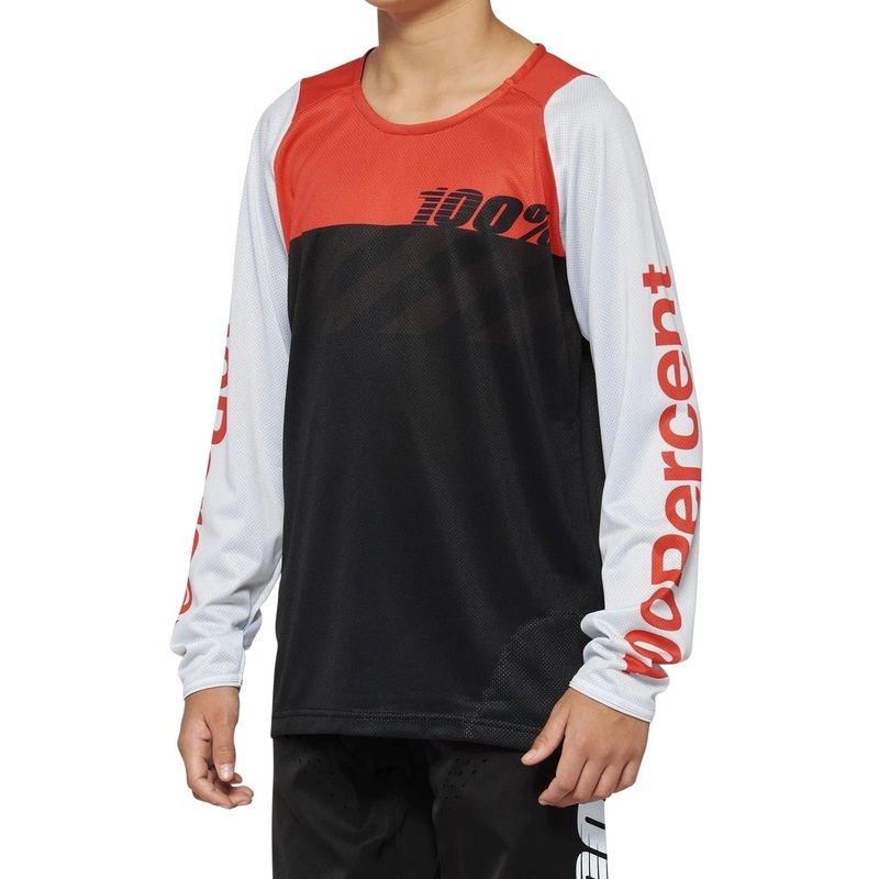 100% R-Core Youth Jersey Racer Black/Red