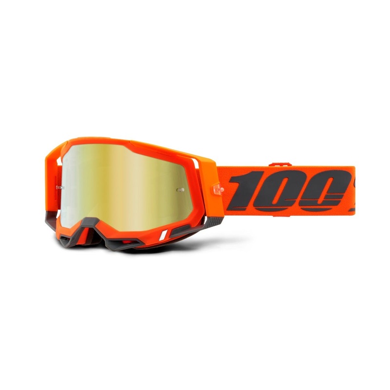 100% Racecraft 2 Goggles Kerv Mirror Gold Lens