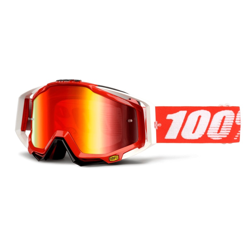 100% Racecraft Goggles Fire Red
