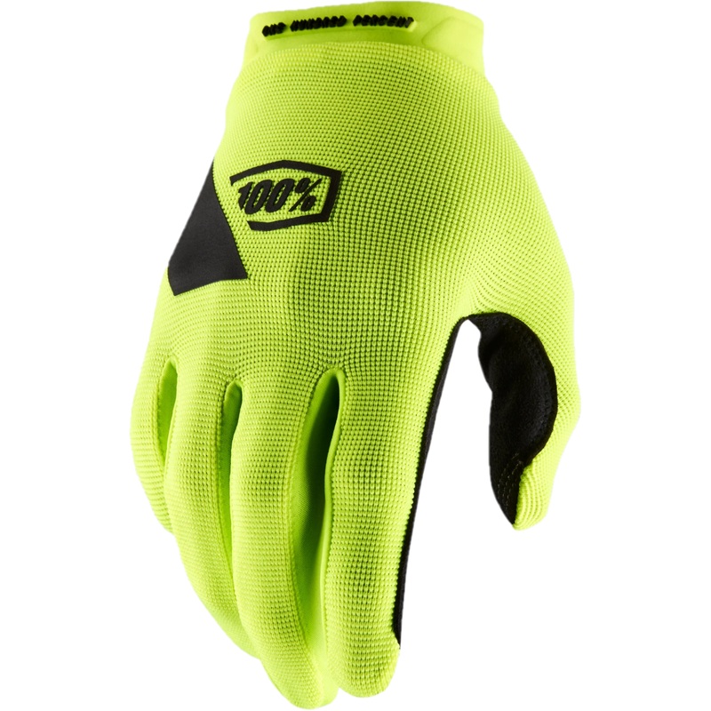 100% Ridecamp Full Finger Gloves Fluo Yellow