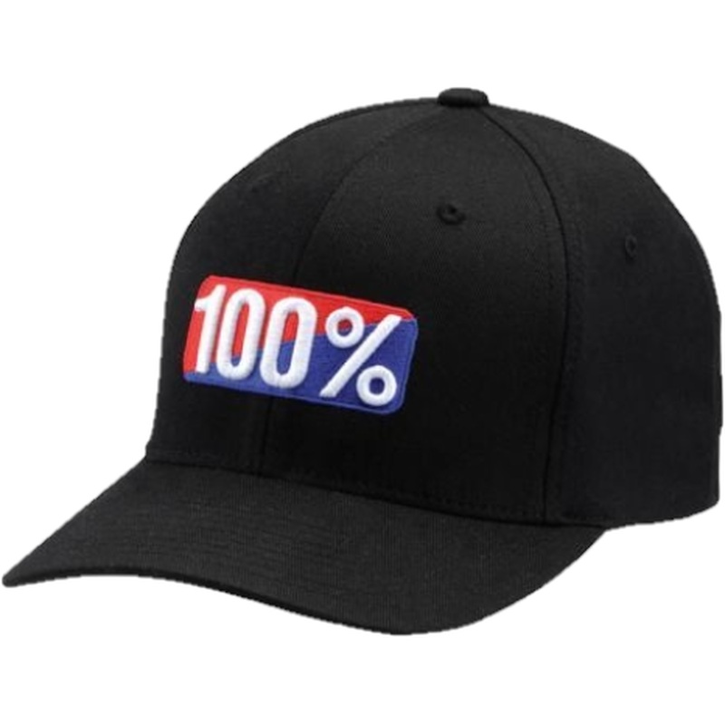 100% Classic X-Fit FlexFit Cap Black