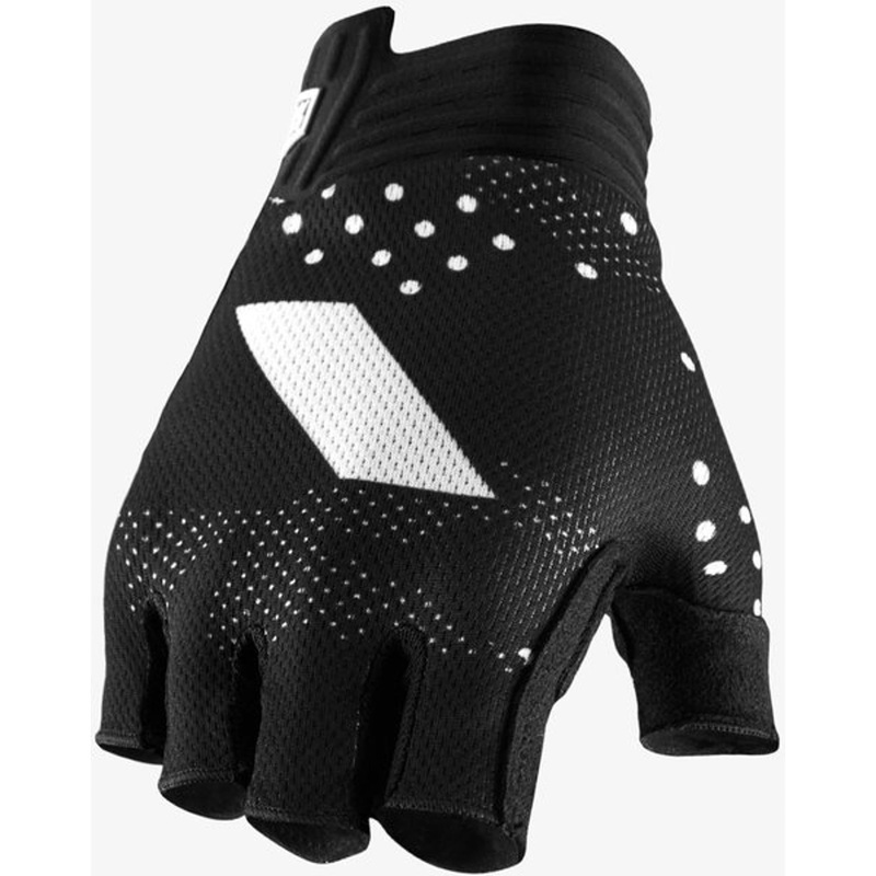 100% Exceeda Gel Women's Short Finger Gloves Black
