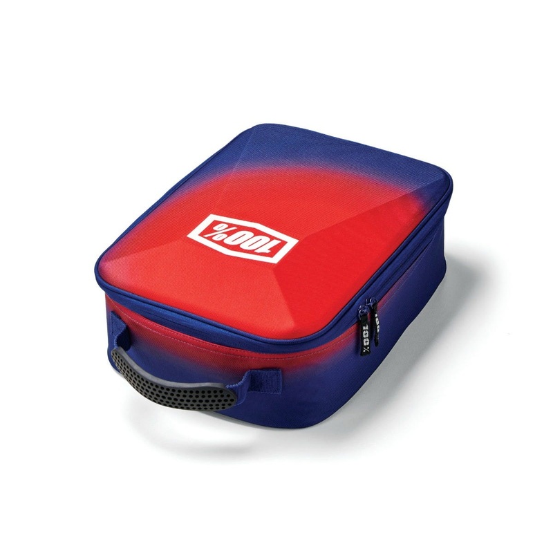 100% Geo Goggle Case Red/Blue