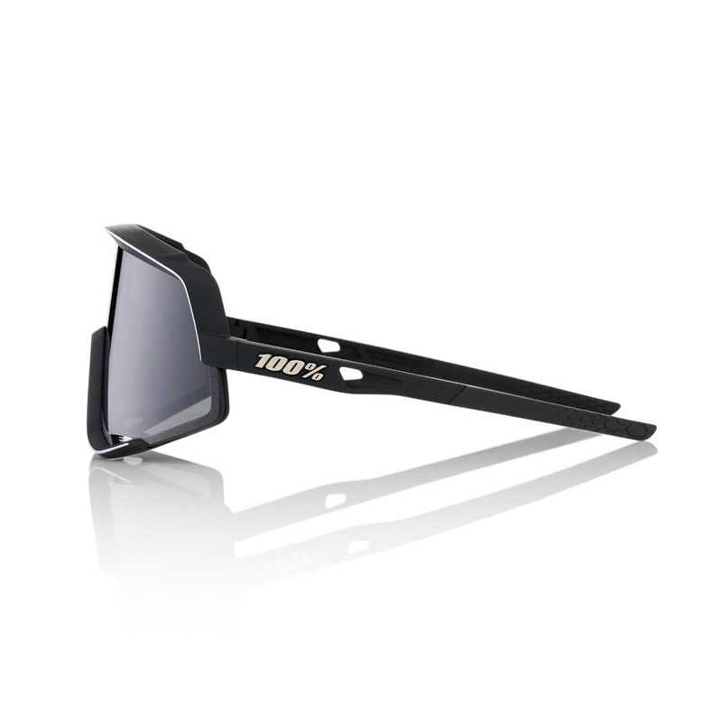 100% Glendale Sunglasses Soft Tact Black with Smoke Lens