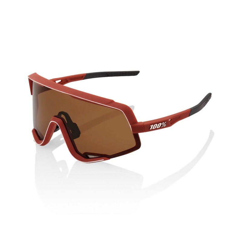 100% Glendale Sunglasses Soft Tact Bordeaux Bronze