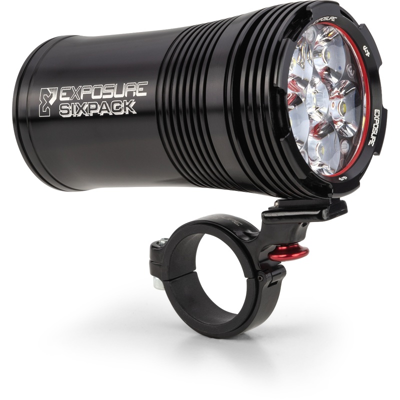 Exposure Six Pack Mk9 Front Light with 35/31.8mm QR Bracket