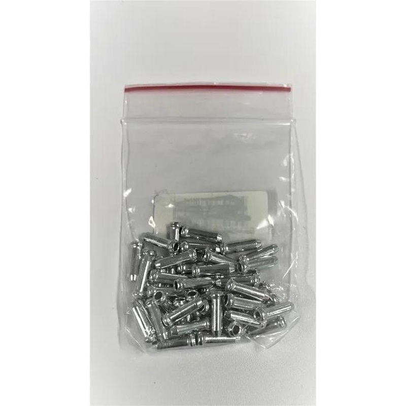 BPW Cable End Cap 1.2-1.8mm Diameter Silver (50 pack)