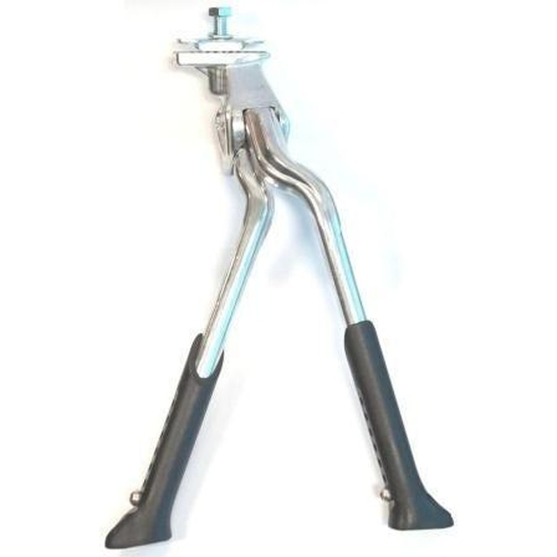 BPW Centre Mount Kickstand Twin Leg 24-28'' Adjustable Silver