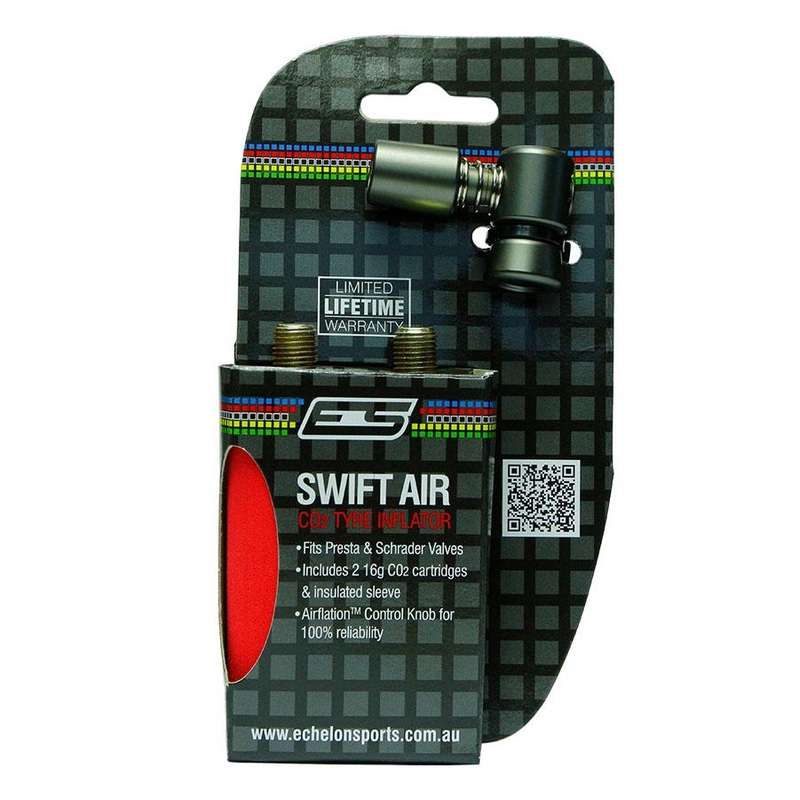 ES Swift Air CO2 Inflator & 2 Cartridges (16g)