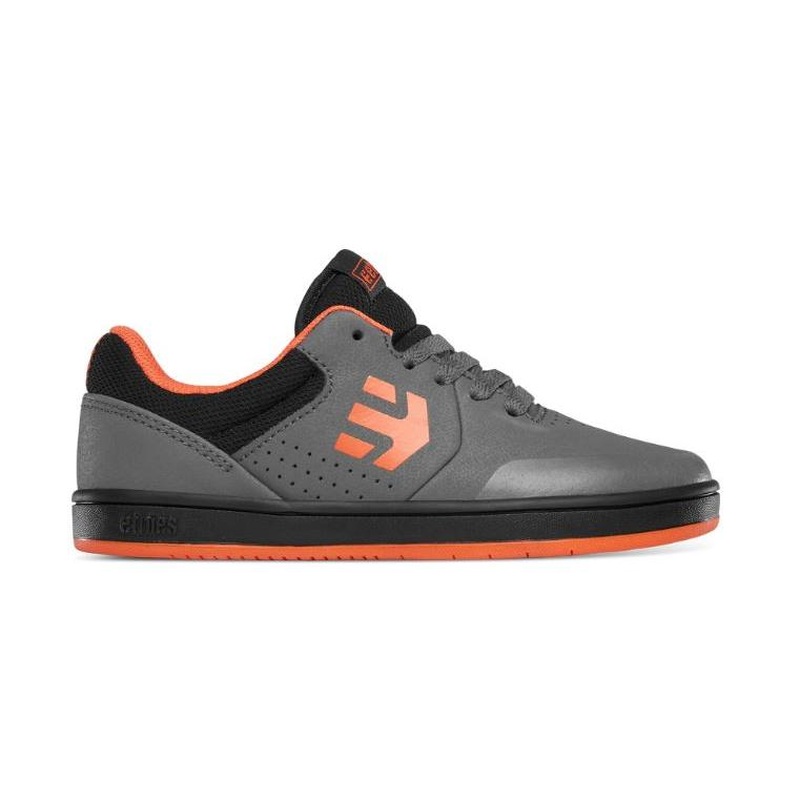 Etnies Marana Kids Flat Pedal Shoes Grey/Black/Orange