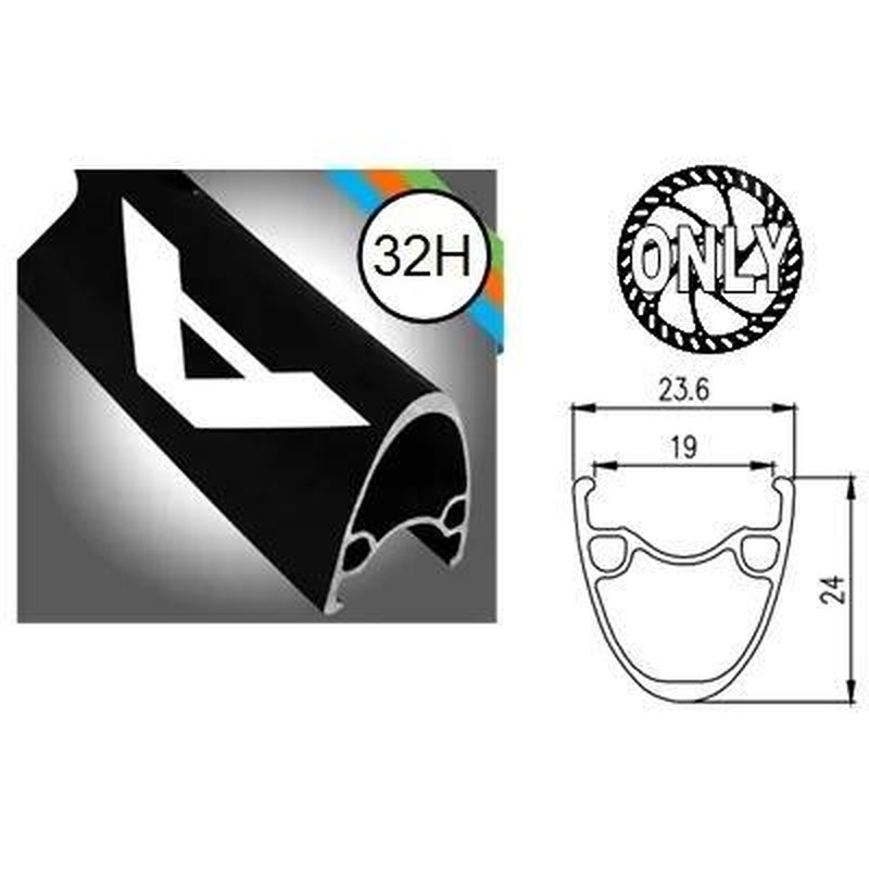 BPW 29'' Wheel Alex ATD-500 32H Black Rim 8/11 Speed 12mm Centerlock Disc