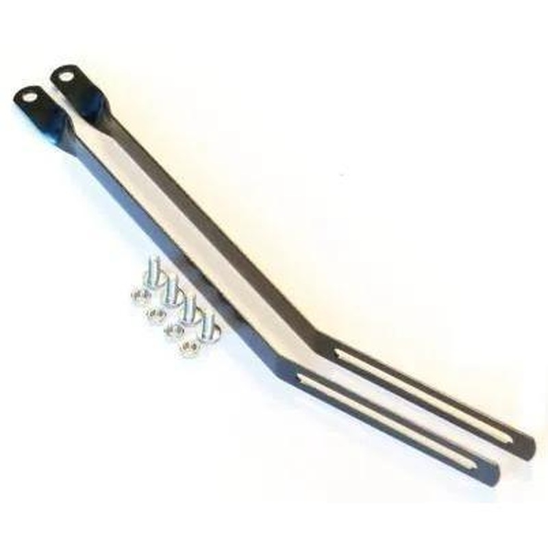 BPW Adjustable Steel Carrier Fittings w/ Nuts and Bolts 300mm Black