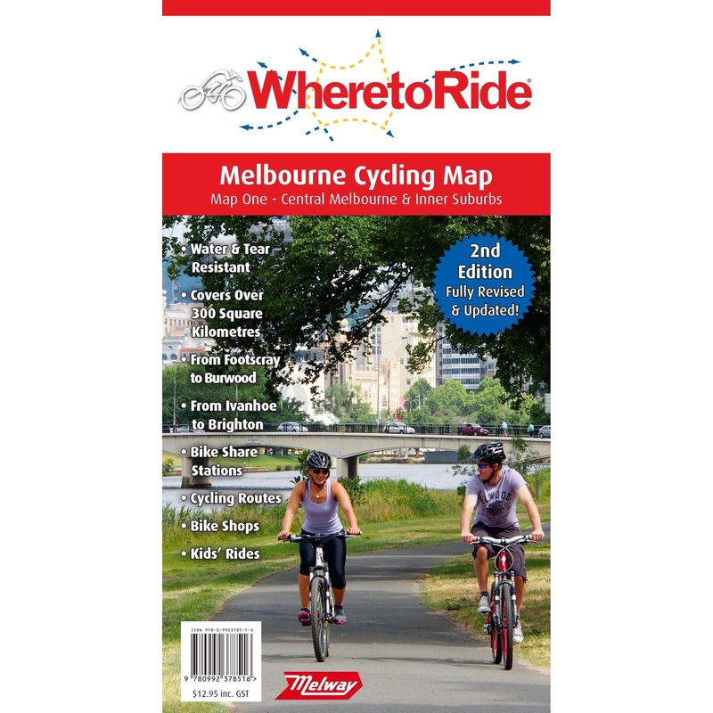 Book - Where To Ride Melbourne Cycling Map