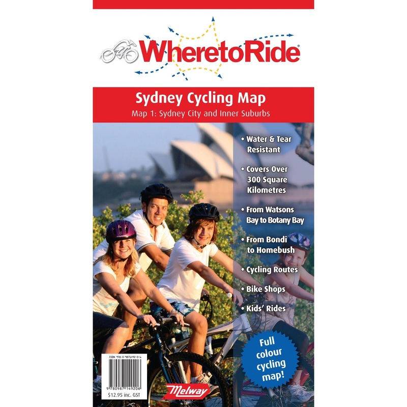 Book - Where To Ride Sydney Cycling Map