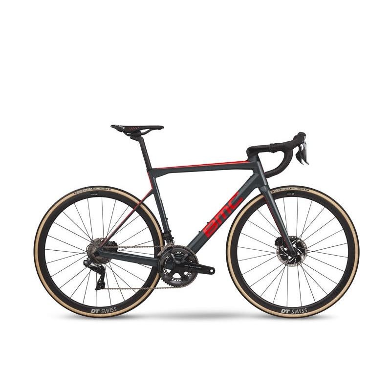 BMC Teammachine SLR01 DISC ONE Road Bike Grey/Red/Carbon (2019)