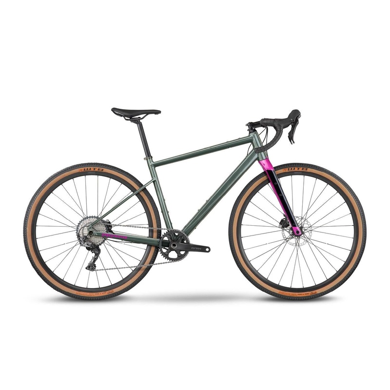 BMC UnReStricted AL THREE Gravel Bike Green/Pink/Black