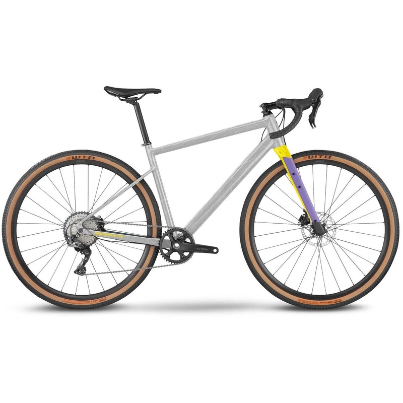 BMC URS AL TWO Gravel Bike Raw Alloy/Yellow/Purple