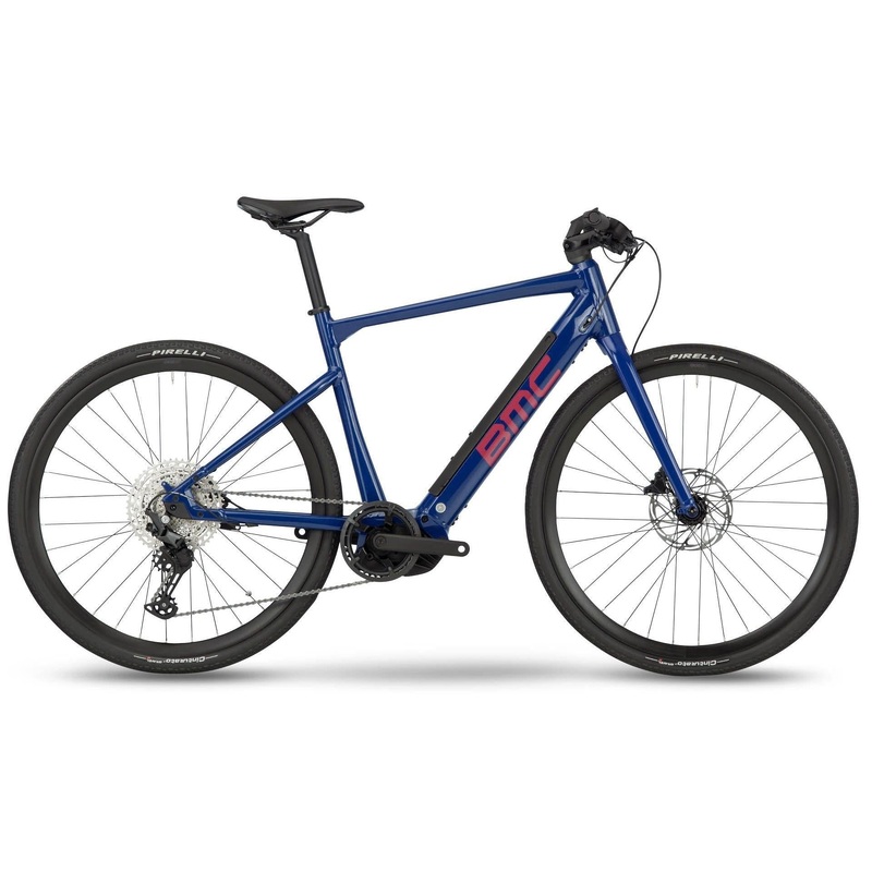 BMC Alpenchallenge AL One Electric Flatbar Road Bike Blue