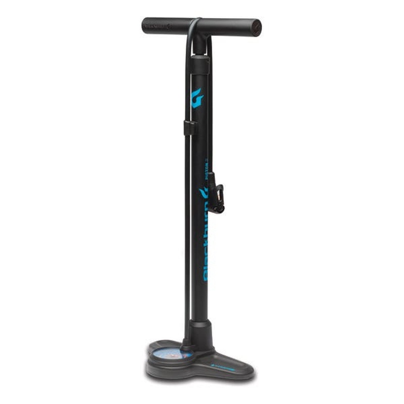 Blackburn Piston 2 Floor Pump Black/Cyan Blue