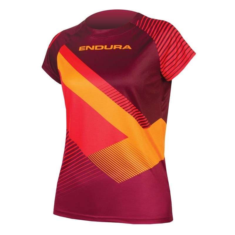 Endura Women's Single Track Print T II LTD MTB Jersey Mulberry