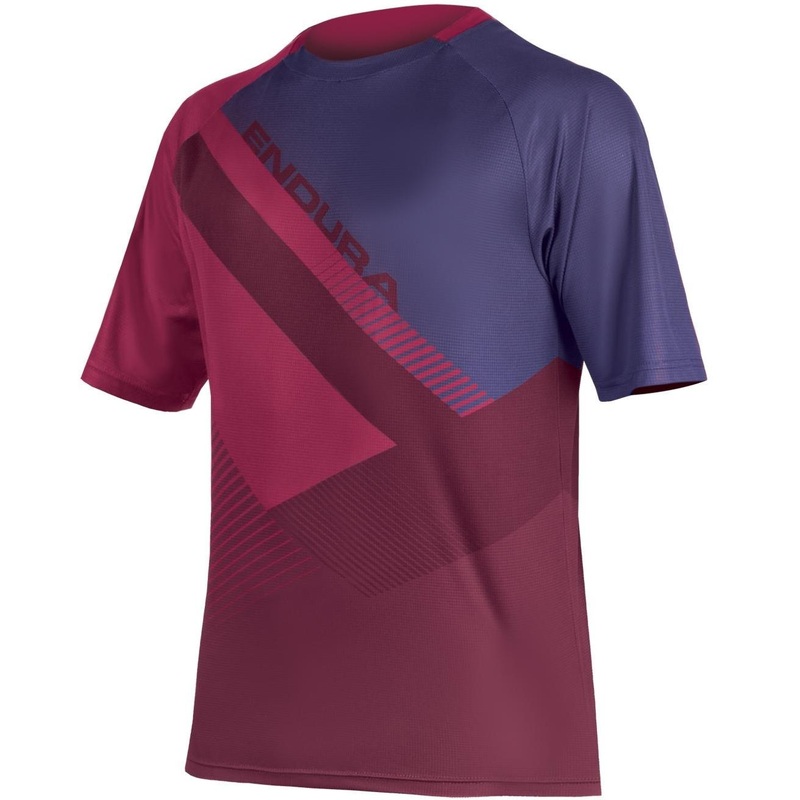 Endura Singletrack Print T II LTD Womens Short Sleeve Jersey Mulberry