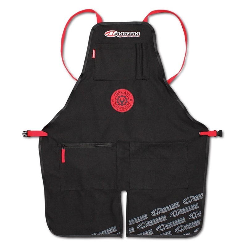 Maxima Mechanic Shop Apron Black/Red