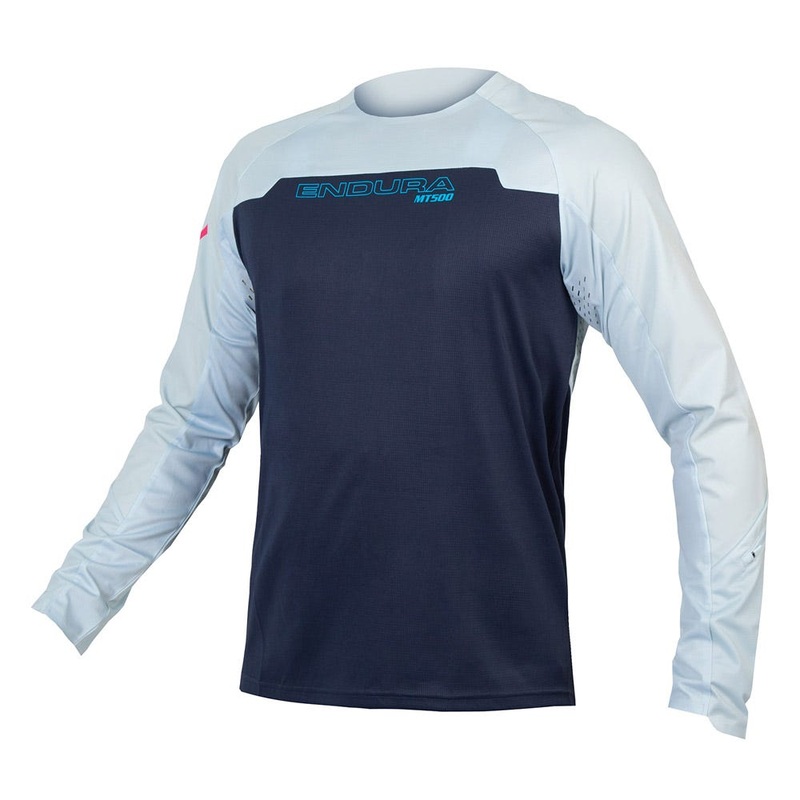 Endura MT500 Burner Long Sleeve MTB Jersey Ink Blue