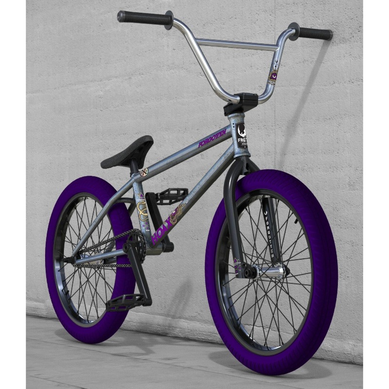 Bike18 Forgotten Hoax 20 Gloss Raw Purple Tires