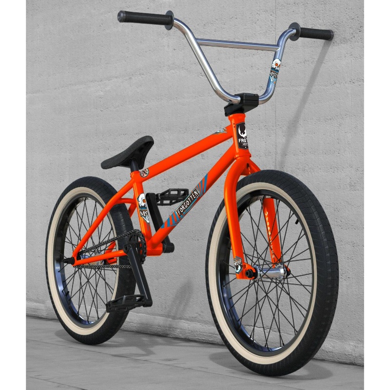Bike18 Forgotten Misfit 20 Neon Orange White Wall Tires