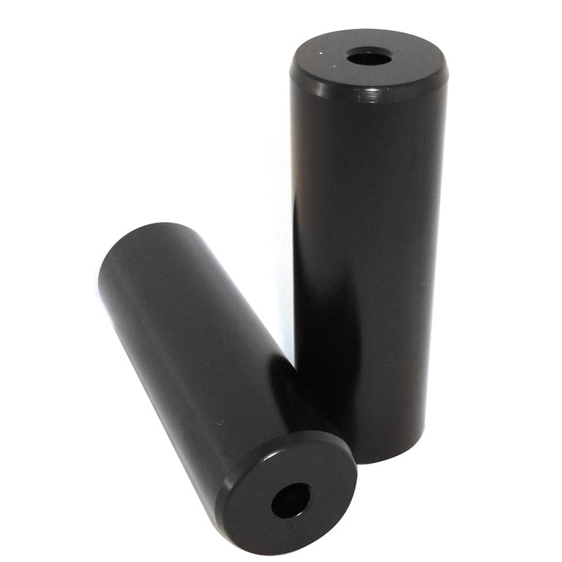 Bikecorp Stunt Peg Hollow 14mm Axle Black - Pair