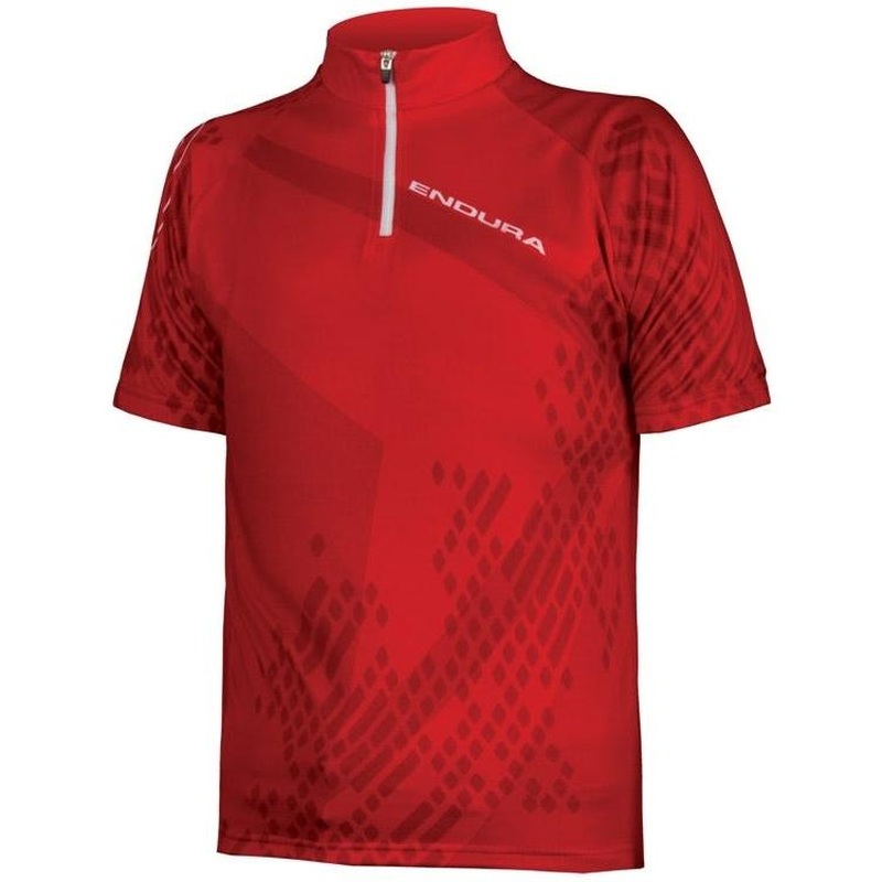 Endura Clothing Ray Kids Short Sleeve Jersey Red