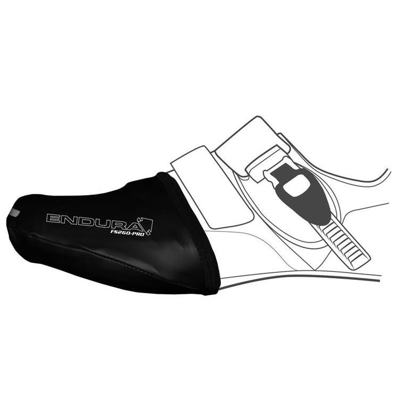 Endura FS260 Pro Slick Toe Covers White/Black
