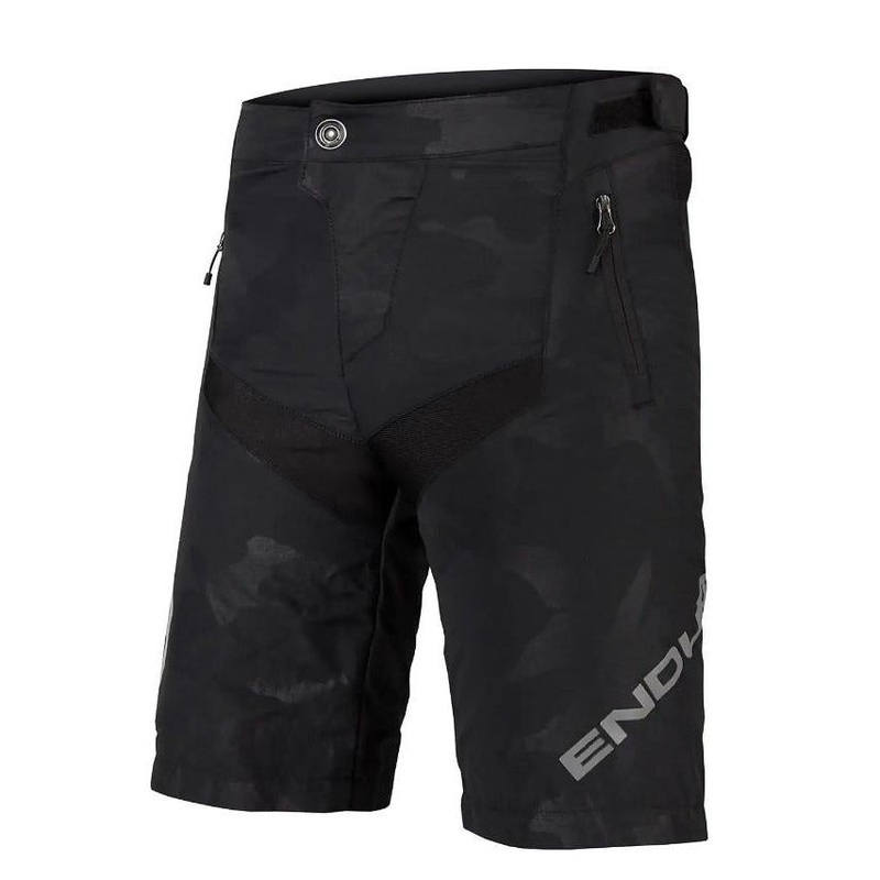 Endura Kids MT500JR Youth Shorts With Liner Black/Camo