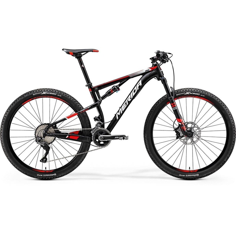 Bike17 Merida Ninety Six 7.800 SM Matt Black Red White