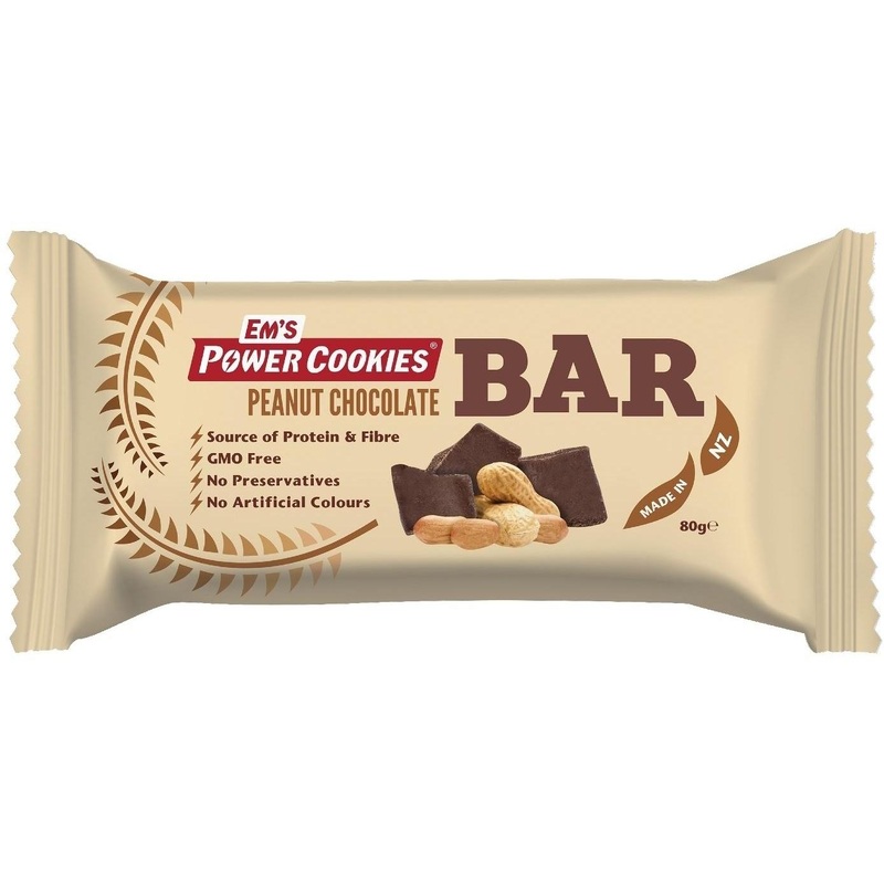 Em's Power Cookies Peanut Chocolate Bar 80g