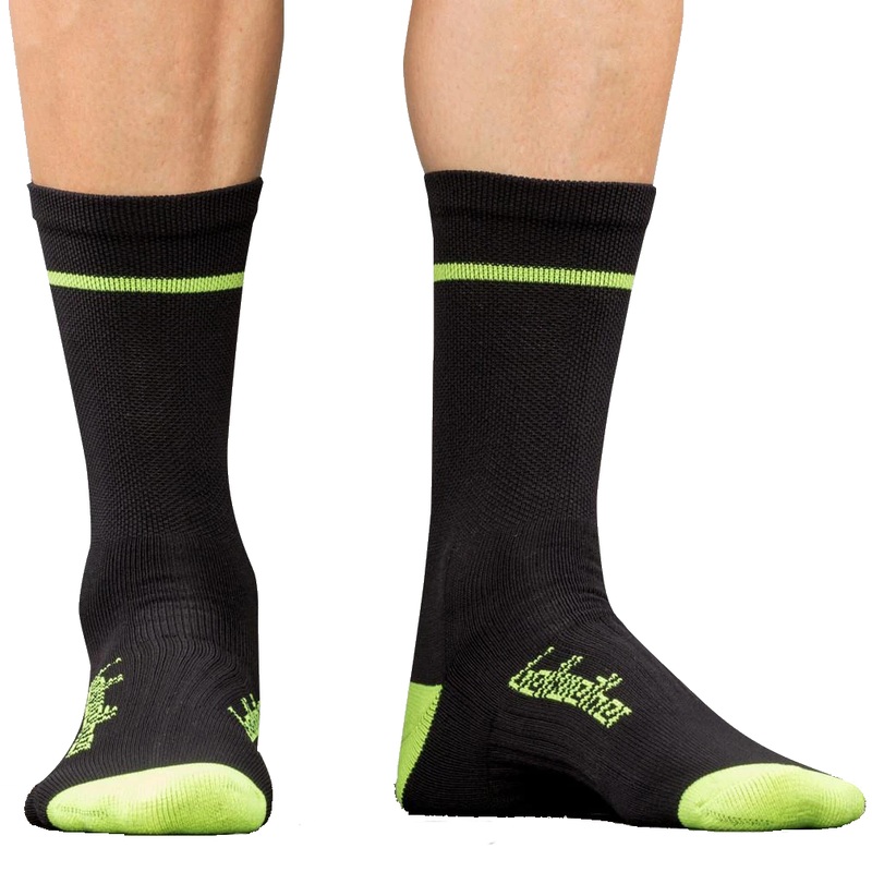 Bellwether Optime Socks Black/Hi-Vis