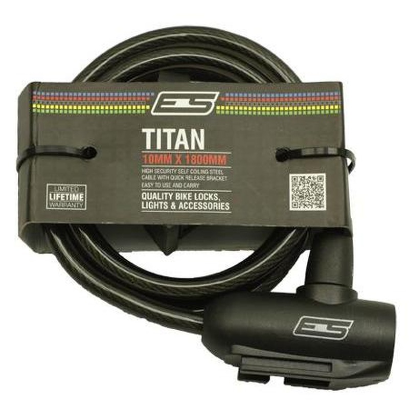 Echelon Sports Titan Key Bike Lock 10 x 1800mm