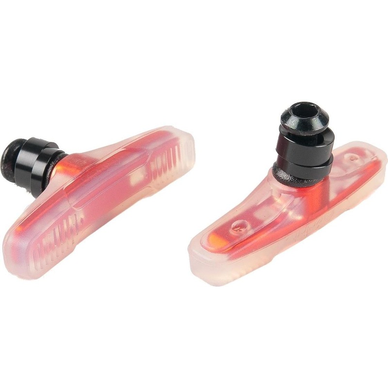 Eclat Force Rim Brake Pads 60mm Female Bolt Clear/Orange