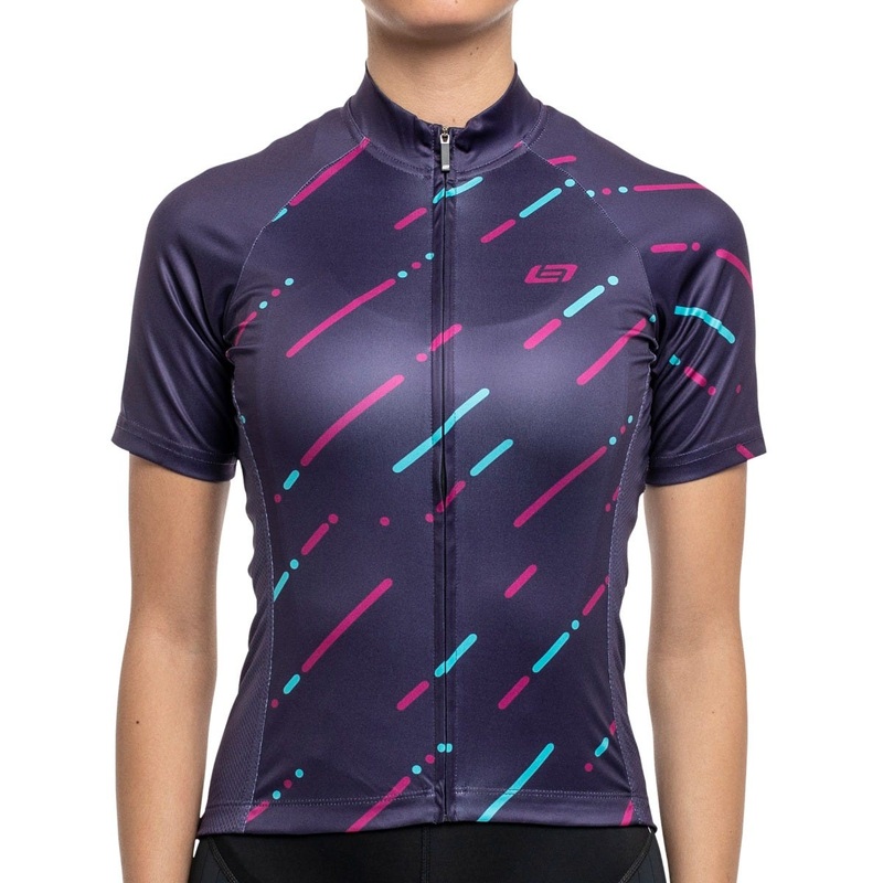 Bellwether Linear Short Sleeve Women's Jersey Plum