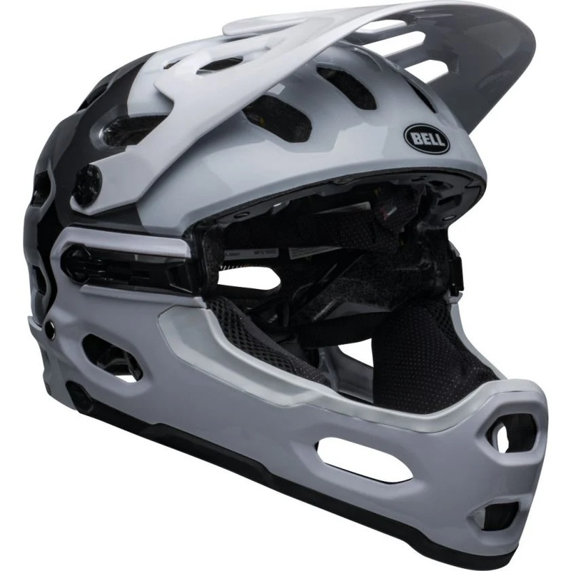 Bell Super 3R MIPS Full Face Helmet Gloss White/Black