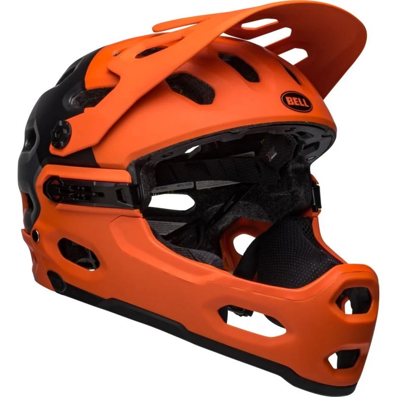 Bell Super 3R MIPS Full Face Helmet Matte Orange/Black