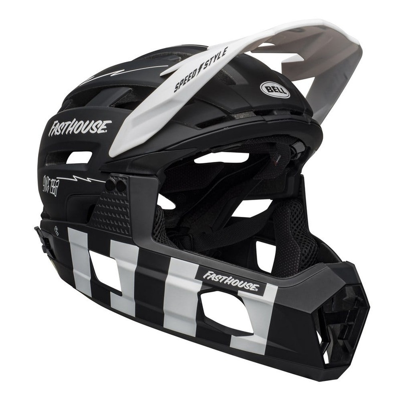 Bell Super Air R Spherical Mips Fullface Helmet Fasthouse Black/White