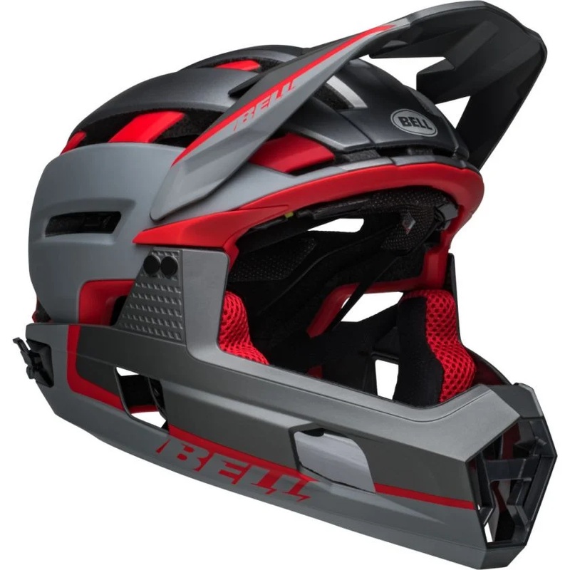 Bell Super Air R Spherical Mips Fullface Helmet Grey/Red