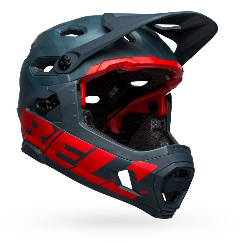 Bell Super DH Mips Fullface Helmet Matte Blue/Crimson