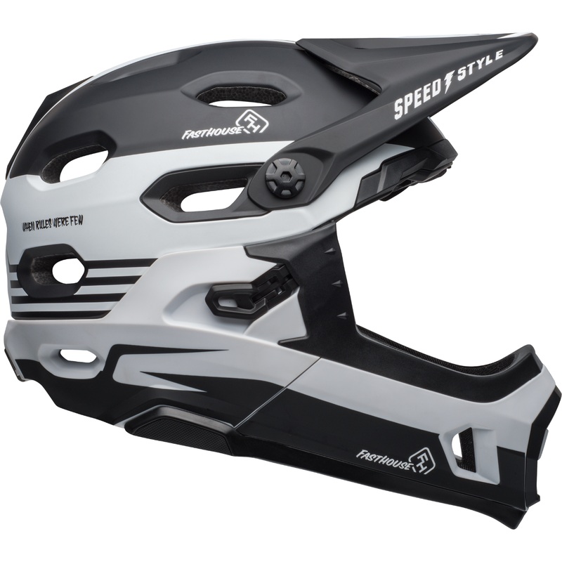 Bell Super DH Mips Helmet Matte Black/White Fasthouse